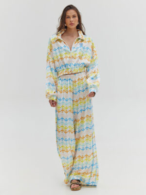 Hemithea Peacock Pants White
