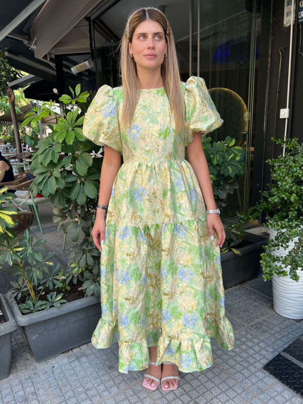 Sister Jane Pasqueflower Jacquard Midi Dress