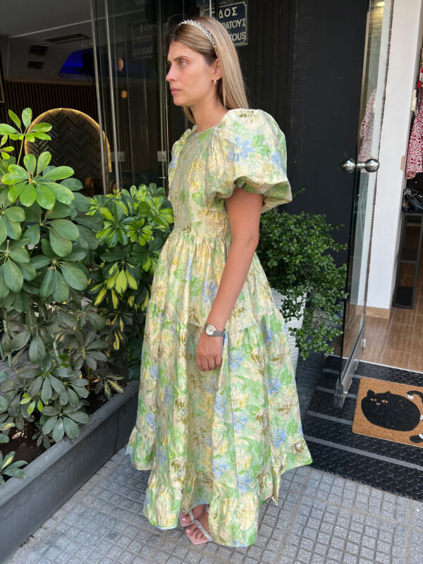 Sister Jane Pasqueflower Jacquard Midi Dress