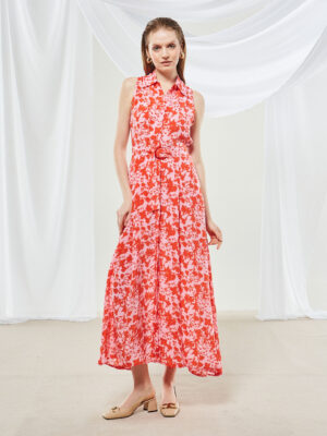 Ananke Dahlia Cupro Printed Shirtdress