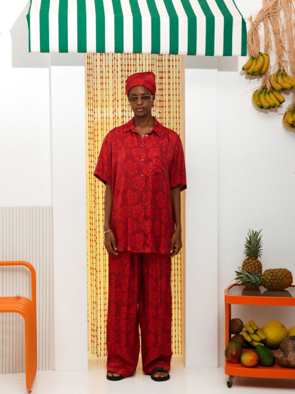 Arpyes Hibiscus Shirt Red