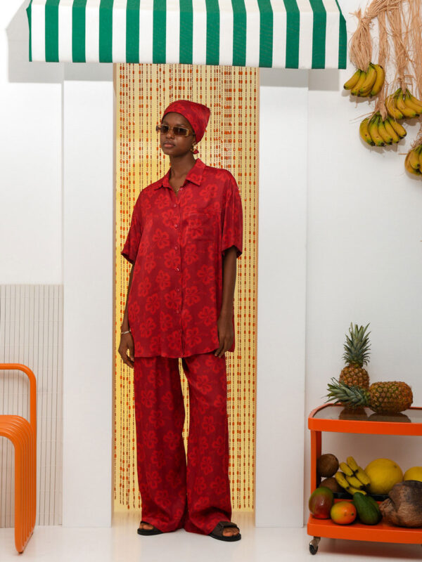 Arpyes Hibiscus Shirt Red