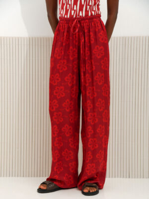 Arpyes Hibiscus Pants Red