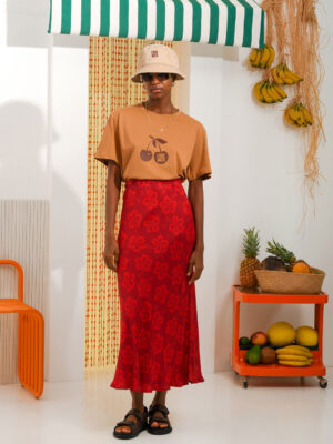 Arpyes Hibiscus Skirt Red