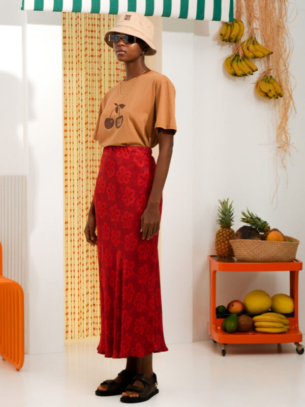 Arpyes Hibiscus Skirt Red
