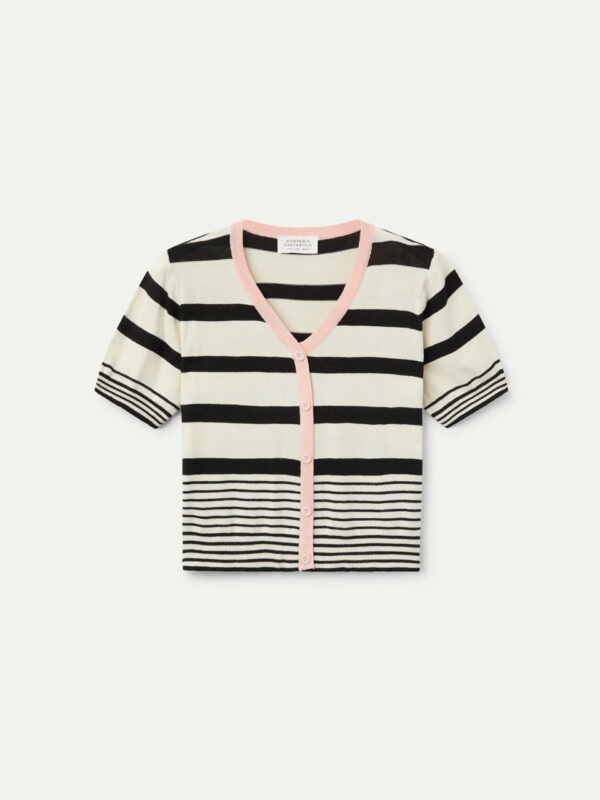 Compania Fantastica Black Striped Top