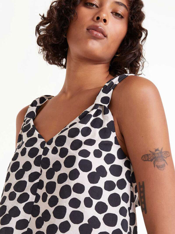 Compania Fantastica Black Striped Top
