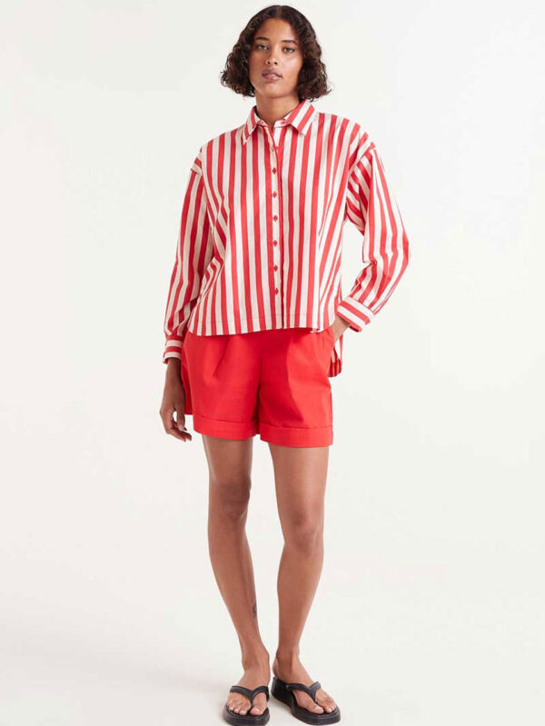 Compania Fantastica Red Striped Shirt