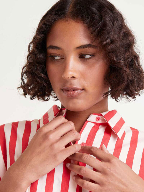 Compania Fantastica Red Striped Shirt