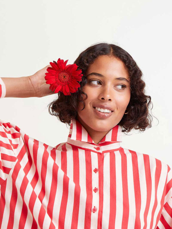 Compania Fantastica Red Striped Shirt