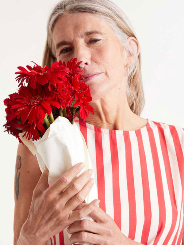 Compania Fantastica Red Striped Top