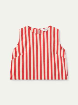Compania Fantastica Red Striped Top