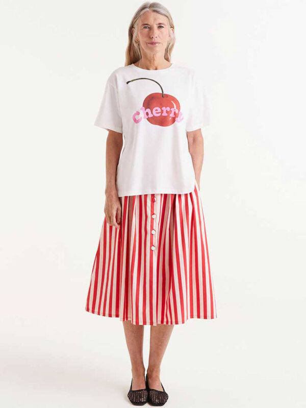 Compania Fantastica White T-shirt with Cherry