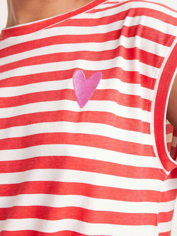 Compania Fantastica Striped Top Red