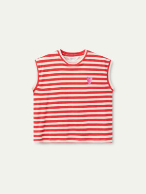 Compania Fantastica Striped Top Red