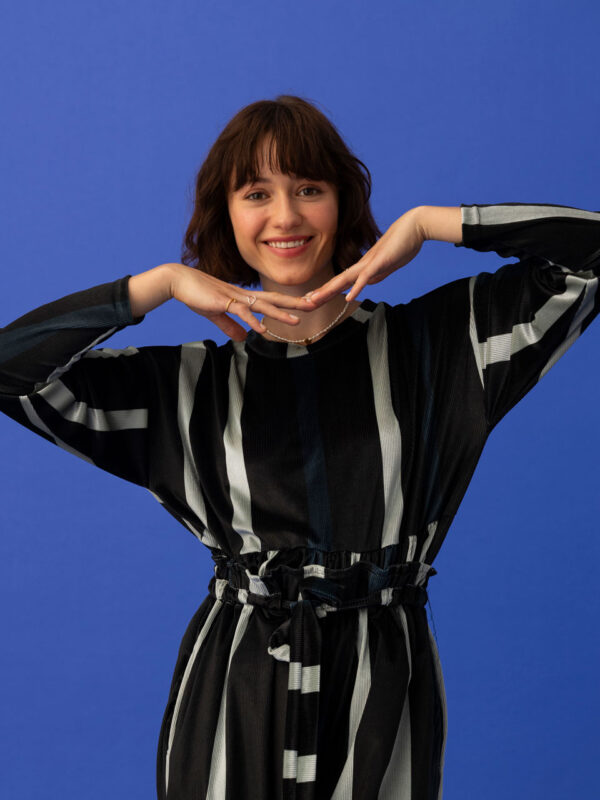 Adelie Pengu Popper Top Stripes
