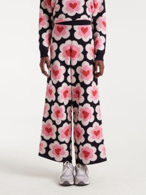 Compania Fantastica Jacquard Knit Trousers SweetHeart Print