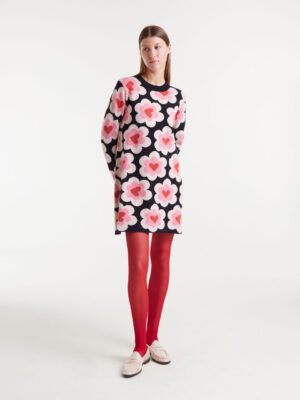 Compania Fantastica Jacquard Knit Dress with SweetHeart Print