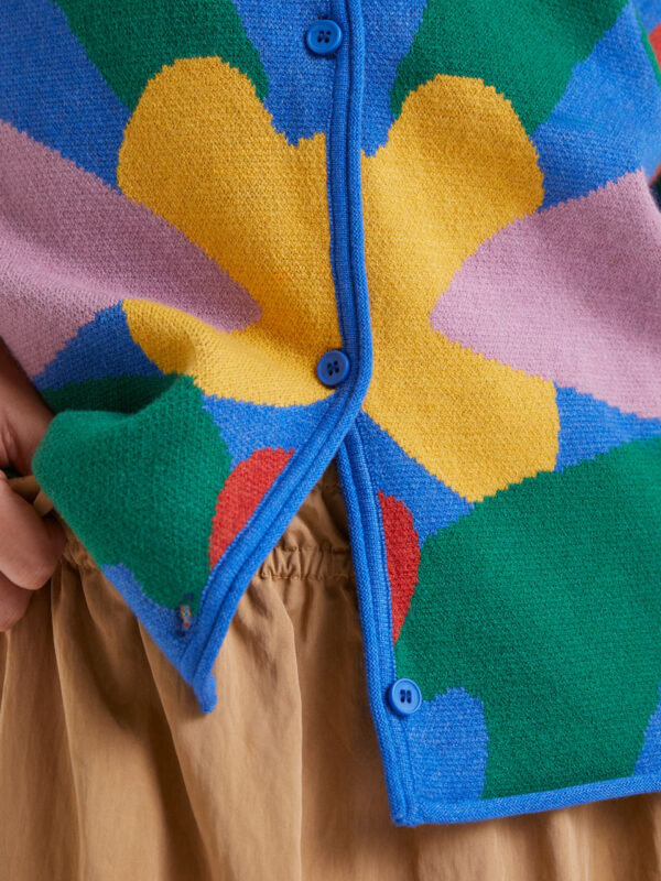 Compania Fantastica Jacquard Cardigan with Cupid Print