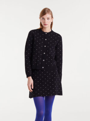 Compania Fantastica Jacquard Cardigan with Dots