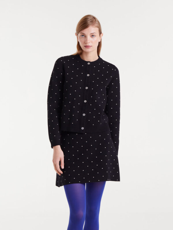 Compania Fantastica Jacquard Cardigan with Dots