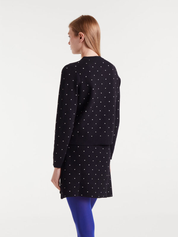 Compania Fantastica Jacquard Cardigan with Dots