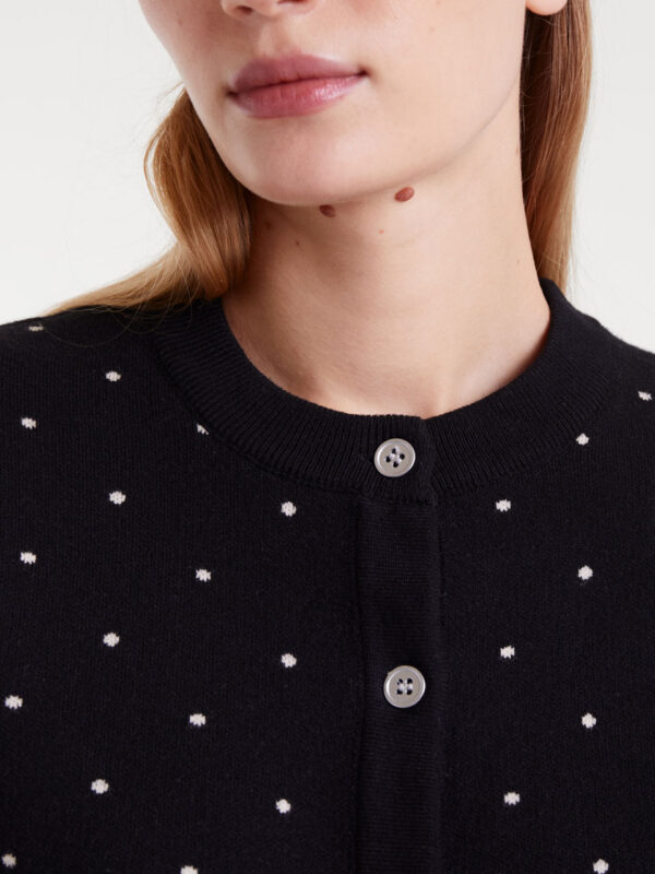 Compania Fantastica Jacquard Cardigan with Dots