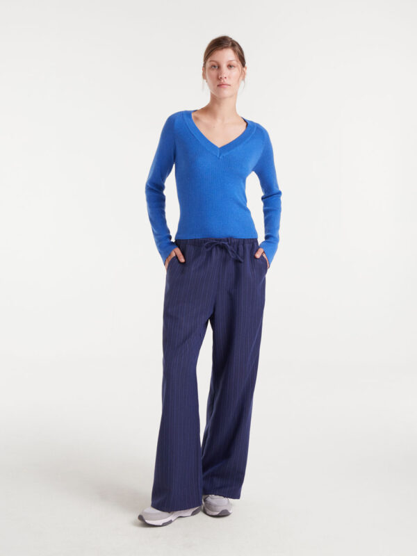 Compania Fantastica Striped Pants Blue