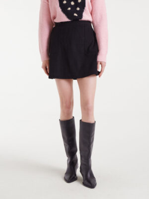 Compania Fantastica Black Short Skirt
