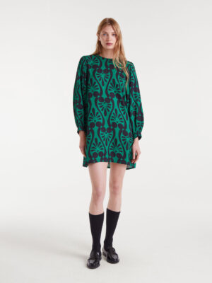 Compania Fantastica Short Dress with Baroque Print
