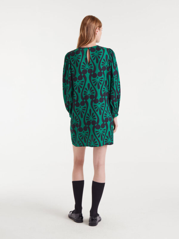 Compania Fantastica Short Dress with Baroque Print