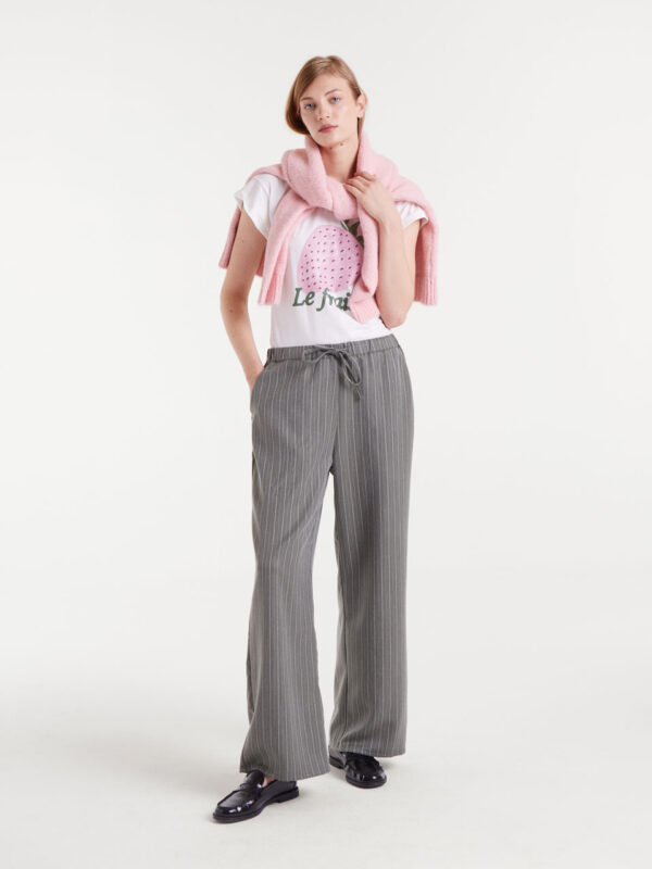 Compania Fantastica White T-shirt with Le Fraise Print