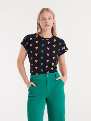 Compania Fantastica T-shirt with Cupid Lines Print