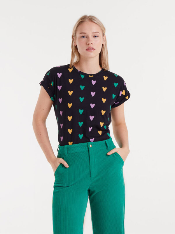 Compania Fantastica T-shirt with Cupid Lines Print