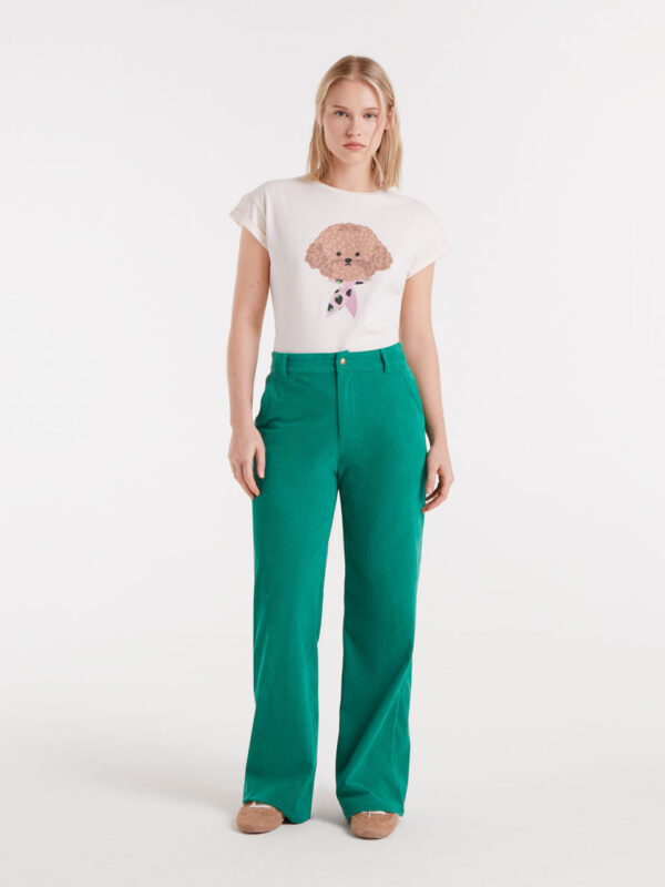 Compania Fantastica T-shirt with Poodle Print