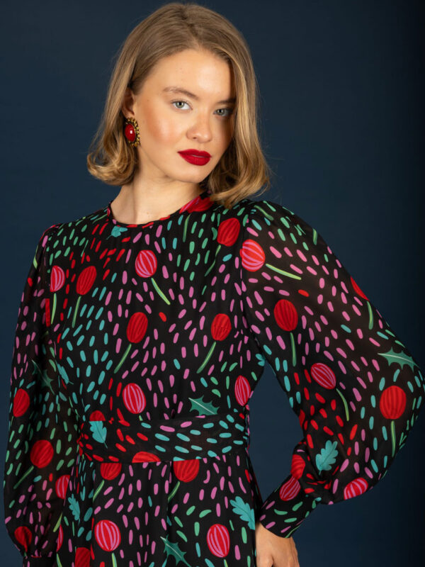 Chaton Betty Chiffon Dress