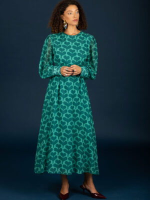 Chaton Agatha Dress Green