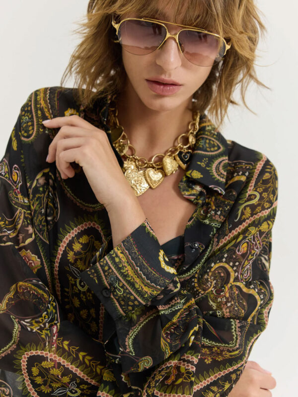 Hemithea Heather Shirt Golden Fields Black