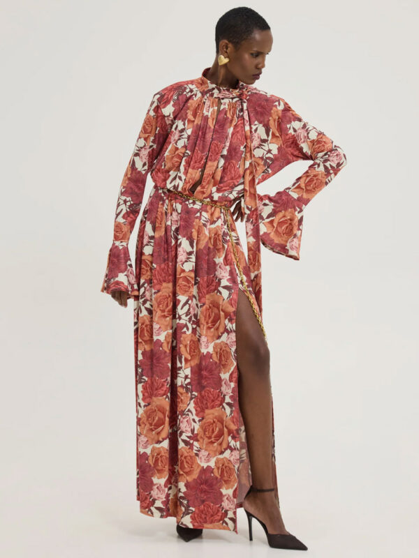 Hemithea Peony Dress Rust