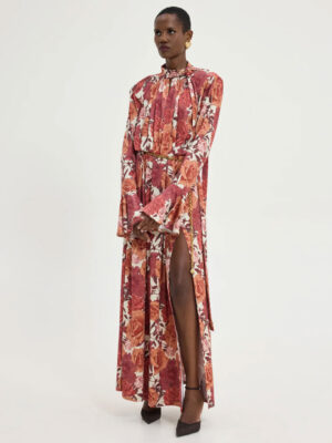 Hemithea Peony Dress Rust