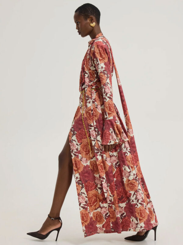 Hemithea Peony Dress Rust