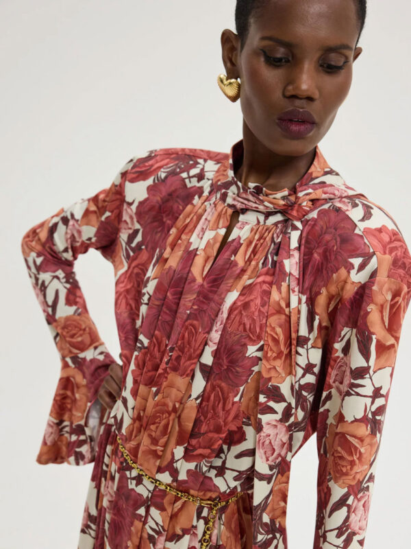 Hemithea Peony Dress Rust