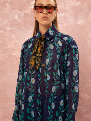 We are Chiffon Shirt Moonflower