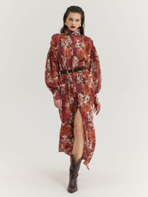 Hemithea Bramble Dress Rust