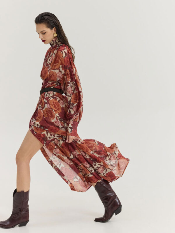 Hemithea Bramble Dress Rust