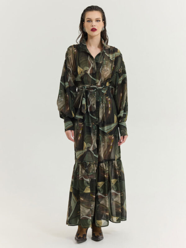 Hemithea Bramble Dress Khaki