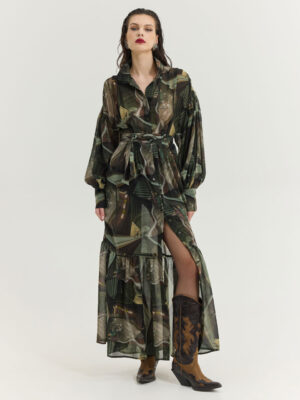 Hemithea Bramble Dress Khaki