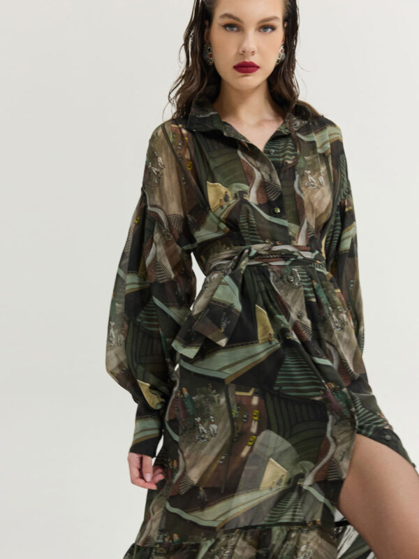Hemithea Bramble Dress Khaki