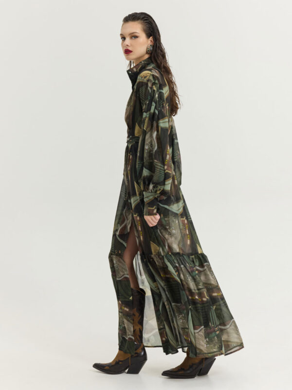 Hemithea Bramble Dress Khaki