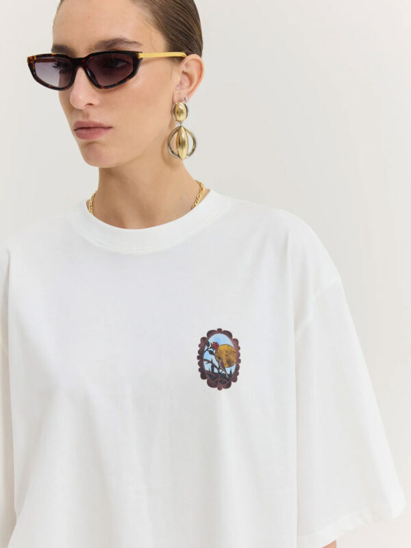 Hemithea Cheetah T-Shirt Rose Stories